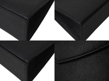 画像をギャラリービューアに読み込む, YVES SAINT LAURENT イブサンローラン ハンドバッグ トートバッグ ブランドロゴ レザー ブラック ゴールド金具 美品 中古 4c073644