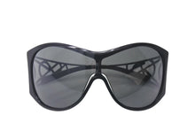 画像をギャラリービューアに読み込む, YVES SAINT LAURENT イヴサンローラン サングラス YSL6107/S サイズ125 ブラック プラスチック ラインストーン 美品 中古 4c073650