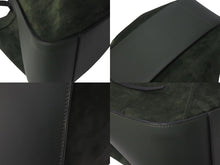 画像をギャラリービューアに読み込む, LOEWE ロエベ ハンモック ラージ 2WAY トートバッグ グリーン ブラック レザー スウェード ハンドバッグ ロゴ シルバー金具 美品 中古 4c073676