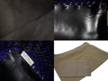 画像をギャラリービューアに読み込む, BOTTEGA VENETA ボッテガヴェネタ カバMM トートバッグ 115664 イントレチャート エナメル レザー パープル 世界限定500個 美品 中古 4c073684