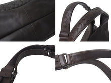 画像をギャラリービューアに読み込む, BOTTEGA VENETA ボッテガヴェネタ イントレチャート ホーボー ワンショルダーバッグ 124864 レザー ガンメタ金具 美品 中古 4c073693