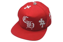 画像をギャラリービューアに読み込む, 極美品 CHROME HEARTS クロムハーツ Cross Patch Baseball Cap クロスパッチベースボールキャップ 帽子 レッド ホワイト 中古 4c073775