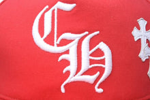 画像をギャラリービューアに読み込む, 極美品 CHROME HEARTS クロムハーツ Cross Patch Baseball Cap クロスパッチベースボールキャップ 帽子 レッド ホワイト 中古 4c073775