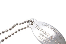 画像をギャラリービューアに読み込む, Tiffany＆Co ティファニー ReturntoTiffany リターントゥオーバル タグ ペンダントトップ ネックレス 17g シルバー925 美品 中古 4c073793