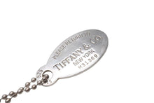 画像をギャラリービューアに読み込む, Tiffany＆Co ティファニー ReturntoTiffany リターントゥオーバル タグ ペンダントトップ ネックレス 17g シルバー925 美品 中古 4c073793