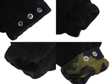 画像をギャラリービューアに読み込む, A Bathing Ape アベイシングエイプ ダウンジャケット カーキ ブラック 001HJ9801024 サイズM 美品 中古 4c073889