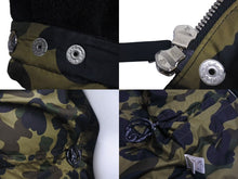 画像をギャラリービューアに読み込む, A Bathing Ape アベイシングエイプ ダウンジャケット カーキ ブラック 001HJ9801024 サイズM 美品 中古 4c073889