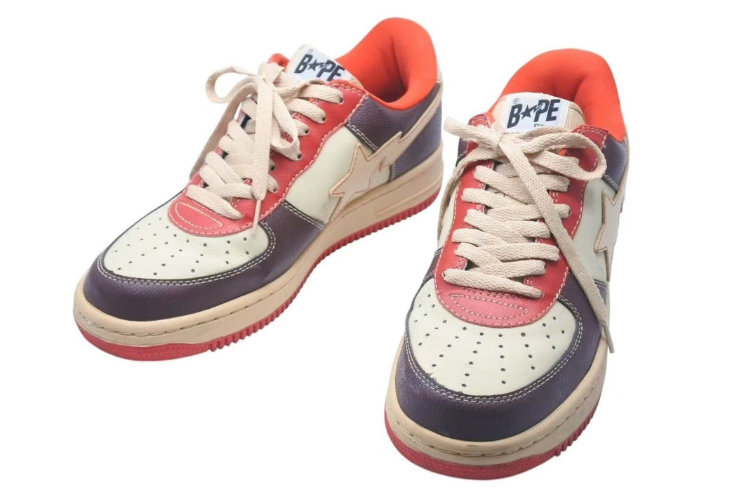 A BATHING APE アベイシングエイプ × Kanye West カニエウェスト BAPE STA Low ベイプスタ ロー スニーカー 0607FS-001 US9 美品 中古 4c073932