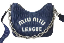 画像をギャラリービューアに読み込む, Miu Miu ミュウミュウ Matelasse Denim Shoulder bag マテラッセ デニム ショルダーバック 2WAYS 5BH211 美品 中古 4c073991