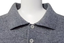 画像をギャラリービューアに読み込む, 極美品 LOEWE ロエベ アナグラム ポロシャツ グレー トップス 長袖 ウール 1159 343 8432 オーバーサイズ サイズM 中古 4c074003