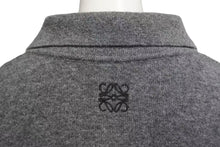 画像をギャラリービューアに読み込む, 極美品 LOEWE ロエベ アナグラム ポロシャツ グレー トップス 長袖 ウール 1159 343 8432 オーバーサイズ サイズM 中古 4c074003