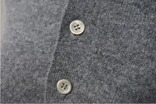 画像をギャラリービューアに読み込む, 極美品 LOEWE ロエベ アナグラム ポロシャツ グレー トップス 長袖 ウール 1159 343 8432 オーバーサイズ サイズM 中古 4c074003