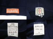 画像をギャラリービューアに読み込む, A Bathing Ape アベイシングエイプ Baby Milo Hoodie ベビーマイロパーカー サイズ S ネイビー 美品 中古 4c074018