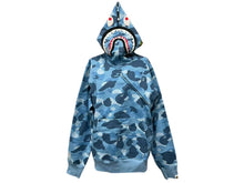 画像をギャラリービューアに読み込む, A Bathing Ape アベイシングエイプ Honeycomb Camo Shark Full Zip Hoodie ハニーコンボ カモ シャーク フル ジップ フーディ M 美品 中古 4c074021