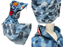 画像をギャラリービューアに読み込む, A Bathing Ape アベイシングエイプ Honeycomb Camo Shark Full Zip Hoodie ハニーコンボ カモ シャーク フル ジップ フーディ M 美品 中古 4c074021