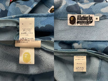 画像をギャラリービューアに読み込む, A Bathing Ape アベイシングエイプ Honeycomb Camo Shark Full Zip Hoodie ハニーコンボ カモ シャーク フル ジップ フーディ M 美品 中古 4c074021