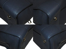 画像をギャラリービューアに読み込む, 極美品 LOEWE ロエベ アマソナ36 ハンドバッグ ショルダーバッグ アナグラム ネイビー レザー シルバー金具 中古 4c074112