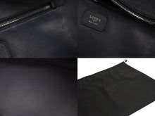 画像をギャラリービューアに読み込む, 極美品 LOEWE ロエベ アマソナ36 ハンドバッグ ショルダーバッグ アナグラム ネイビー レザー シルバー金具 中古 4c074112