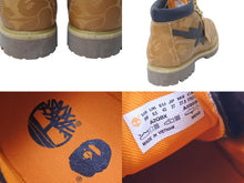 画像をギャラリービューアに読み込む, 極美品 Timberland ティンバーランド BAPE コラボ PREMIUM WATER PROOF CHUKKA BOOTS サイズ27.0cm ベージュ 中古 4c074137
