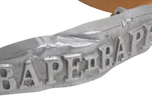 画像をギャラリービューアに読み込む, A BATHING APE アベイシングエイプ BAPE ベイプ ベルト サイズL ベージュ レザー 美品 中古 4c074143