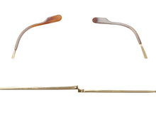 Load image into Gallery viewer, CARTIER カルティエ ツーポイント メガネ ゴールド オレンジ メタル 度入り 2648420 アイウェア 小物 美品 中古 4c074157