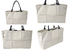 画像をギャラリービューアに読み込む, 極美品 BOTTEGA VENETA ボッテガヴェネタ ザ アルコトート トートバッグ バッグ ラムスキン 麻 614486VMBN29819 中古 4c074165