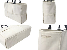 画像をギャラリービューアに読み込む, 極美品 BOTTEGA VENETA ボッテガヴェネタ ザ アルコトート トートバッグ バッグ ラムスキン 麻 614486VMBN29819 中古 4c074165