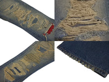 画像をギャラリービューアに読み込む, UNDERCOVER アンダーカバー 04AW ダメージ加工 デニムパンツ B264-P12 JAPAN製 コットン ブルー サイズM 美品 中古 4c074167