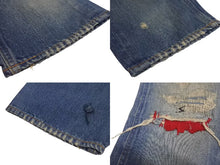画像をギャラリービューアに読み込む, UNDERCOVER アンダーカバー 04AW ダメージ加工 デニムパンツ B264-P12 JAPAN製 コットン ブルー サイズM 美品 中古 4c074167