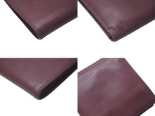 Load image into Gallery viewer, CARTIER カルティエ ヴィンテージ マストライン コンパクトウォレット ショートウォレット 財布 ボルドー 中古 4c074190