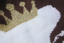 画像をギャラリービューアに読み込む, A BATHING APE アベイシングエイプ ホルスタイン ビーニー ニットキャップ ニット帽 ブラウン ベイプ 美品 中古 4c074211