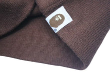 画像をギャラリービューアに読み込む, A BATHING APE アベイシングエイプ ホルスタイン ビーニー ニットキャップ ニット帽 ブラウン ベイプ 美品 中古 4c074211