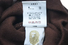 画像をギャラリービューアに読み込む, A BATHING APE アベイシングエイプ ホルスタイン ビーニー ニットキャップ ニット帽 ブラウン ベイプ 美品 中古 4c074211