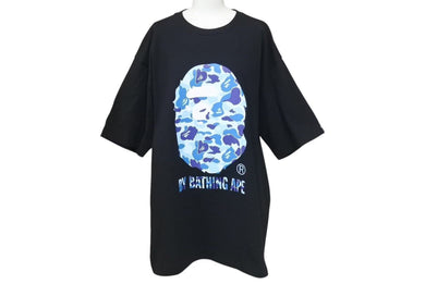 極美品 A BATHING APE BAPE アベイシングエイプ 001TEK801006M Tシャツ ブラック2XL 中古 4c074215