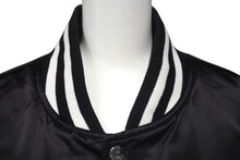 画像をギャラリービューアに読み込む, A BATHING APE アベイシングエイプ ロゴ スタジアムジャケット ブラック ナイロン スタジャン 刺繍 001LJH801002M サイズXXL 美品 中古 4c074217