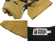 画像をギャラリービューアに読み込む, A BATHING APE アベイシングエイプ 迷彩切り替え長袖Tシャツ ロンT カモフラージュ XLサイズ 001LTH801009M 美品 中古 4c074225