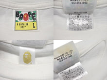 画像をギャラリービューアに読み込む, A BATHING APE BAPE アベイシングエイプ 001TEK801006M Tシャツ ホワイト サイズ L 美品 中古 4c074226