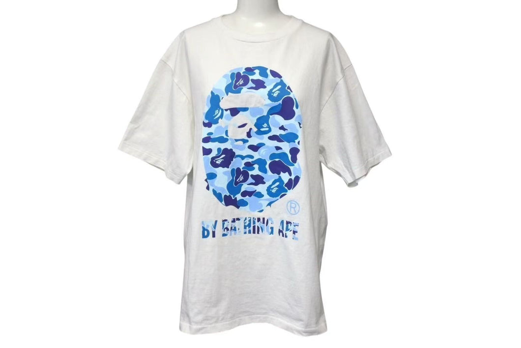 A BATHING APE BAPE アベイシングエイプ 001TEK801006M Tシャツ ホワイト サイズ L 美品 中古 4c074226