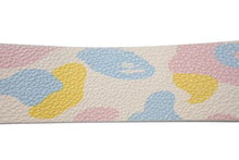 画像をギャラリービューアに読み込む, A BATHING APE アベイシングエイプ BAPE ベイプ ベルト レザー マルチカモ マルチカラー シルバー金具 美品 中古 4c074235