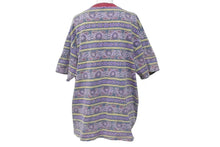 画像をギャラリービューアに読み込む, STUSSY ステューシー 半袖シャツ ペイズリー XL 80`s USA製 OLD STUSSY ステューシー オールド 総柄 パープル 美品 中古 4c074240