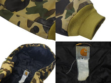 画像をギャラリービューアに読み込む, A BATHING APE × CARHARTT アベイシングエイプ カーハート 1st Camo アクティブ ジャケット 2005年 カモ柄 サイズL 美品 中古 4c074241