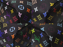 画像をギャラリービューアに読み込む, 新品未使用 LOUIS VUITTON ルイヴィトン LV × TM キーポル・バンドリエール 50 マルチカラー ブラック 村上隆 M13745 シルバー金具 中古 4c074329