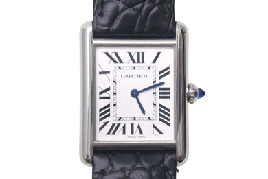 極美品 CARTIER カルティエ 時計 タンクマスト LM クォーツ メンズ WSTA0041 SS シルバー クォーツ 中古 4c074338