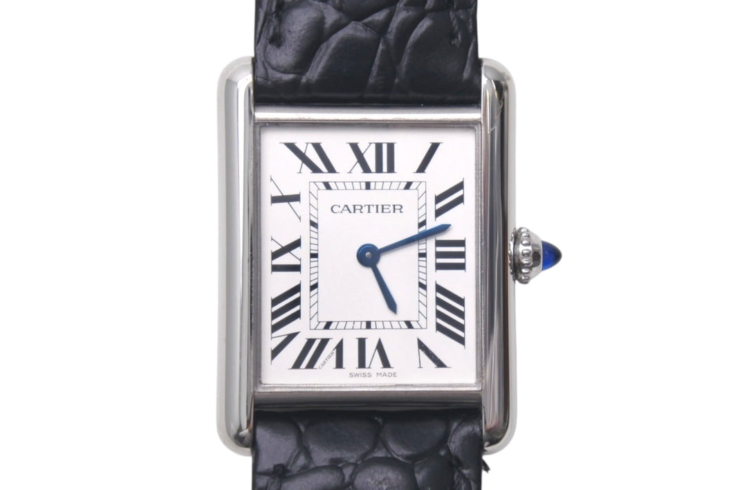 極美品 CARTIER カルティエ 時計 タンクマスト LM クォーツ メンズ WSTA0041 SS シルバー クォーツ 中古 4c074338