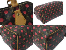 画像をギャラリービューアに読み込む, LOUIS VUITTON ルイヴィトン モノグラムチェリー スピーディ25 ハンドバッグ M95009 村上隆 ブラウン 美品 中古 4c074408