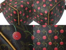 画像をギャラリービューアに読み込む, LOUIS VUITTON ルイヴィトン モノグラムチェリー スピーディ25 ハンドバッグ M95009 村上隆 ブラウン 美品 中古 4c074408