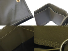 画像をギャラリービューアに読み込む, 極美品 SAINT LAURENT サンローラン 三つ折り財布 オリガミ マトラッセ タイニーウォレット カーキ ゴールド金具 中古 4c074454