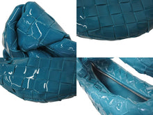 画像をギャラリービューアに読み込む, 極美品 BOTTEGAVENETA ボッテガヴェネタ MiniJodie ミニ ジョディ ハンドルバッグ ハンドバッグ パテント ブルー 中古 4c074489