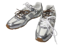 画像をギャラリービューアに読み込む, 新品未使用 MIUMIU ミュウミュウ NewBalance ニューバランス 530 SL Silver Pack レザー メッシュ シルバー ブラウン サイズ43 中古 4c074506