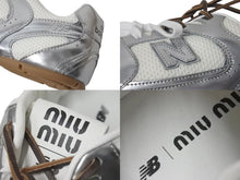 画像をギャラリービューアに読み込む, 新品未使用 MIUMIU ミュウミュウ NewBalance ニューバランス 530 SL Silver Pack レザー メッシュ シルバー ブラウン サイズ43 中古 4c074506
